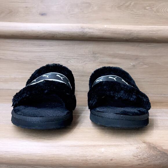 Women's Puma Fluff Remix Slides (Black US7) - Picture 4 of 8